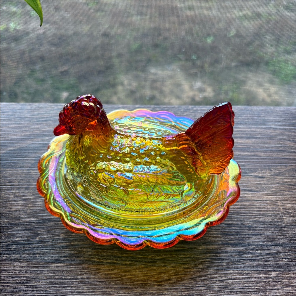 Dandelion Carnival Mosser Hen on Nest 6”